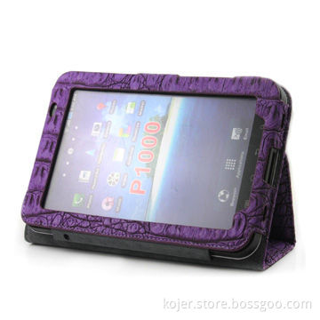 Tablet PC Case for Samsung P1000, Stands from Folding with Access to Earphone Jack/USB Port